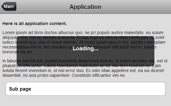 Loading page